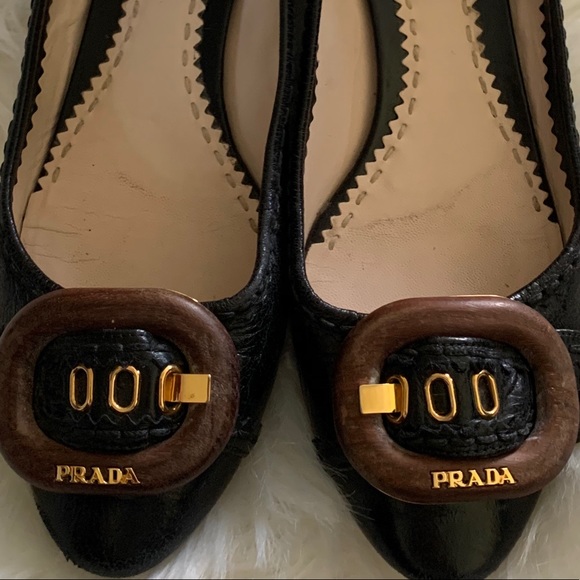 PRADA buckled heeled loafers - Picture 2 of 4